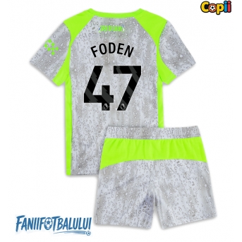 Manchester City Phil Foden #47 Echipament de Fotbal Replică 2025-26 Copii Treilea (+ Șorturi)